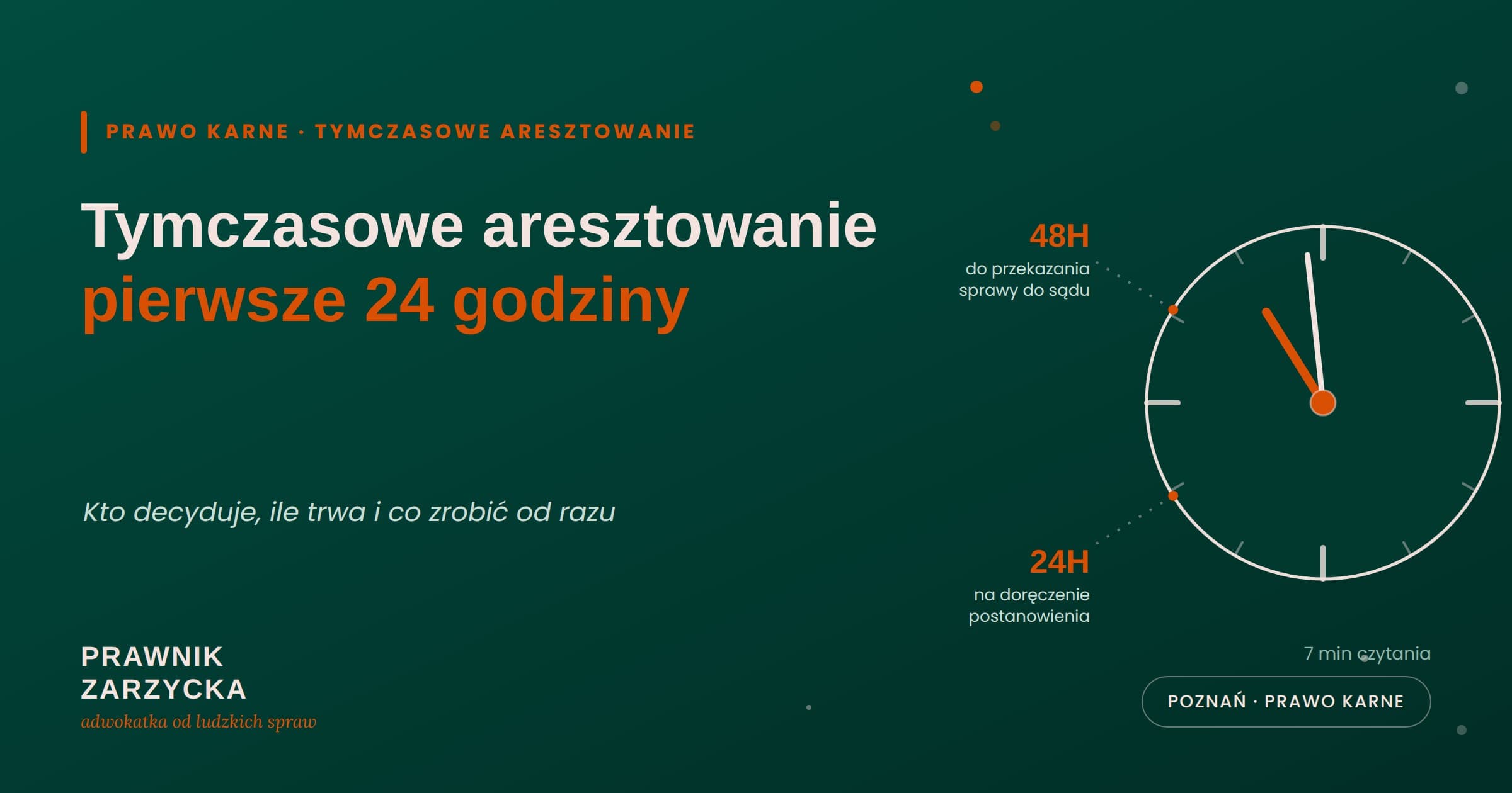 Tymczasowe aresztowanie w Poznaniu — co robić w pierwszych 24 godzinach? — Adwokat Angelika Zarzycka (Blog Prawnicy) — Poznań